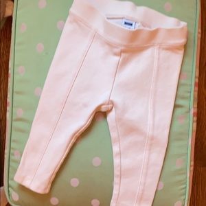 Janie + Jack light pink stretchy Ponte pants